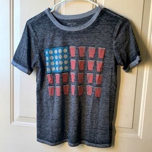 Solo Cup & Pong Ball American Flag Shirt 🇺🇸